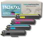 Pack de 4 toners compatible BROTHER TN-247XL